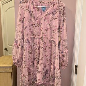 CeCe Pink Floral Dress